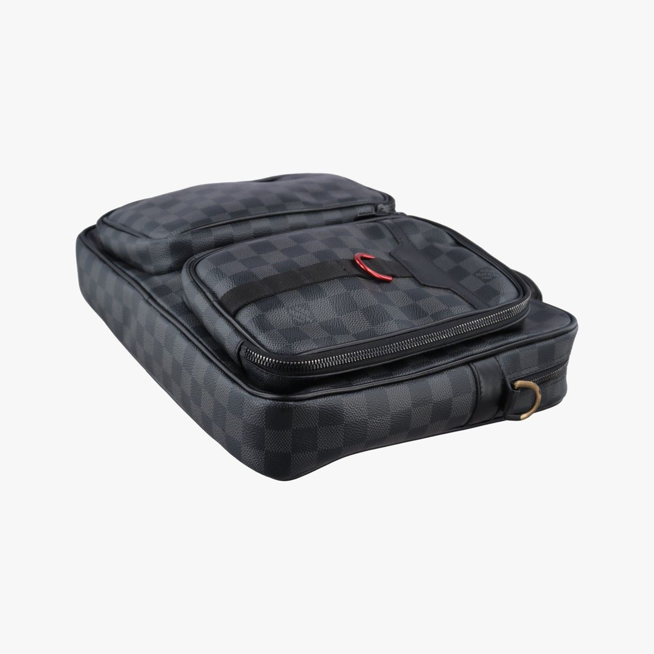 Louis Vuitton Utility Business Black Damier Graphite Tote — view 4