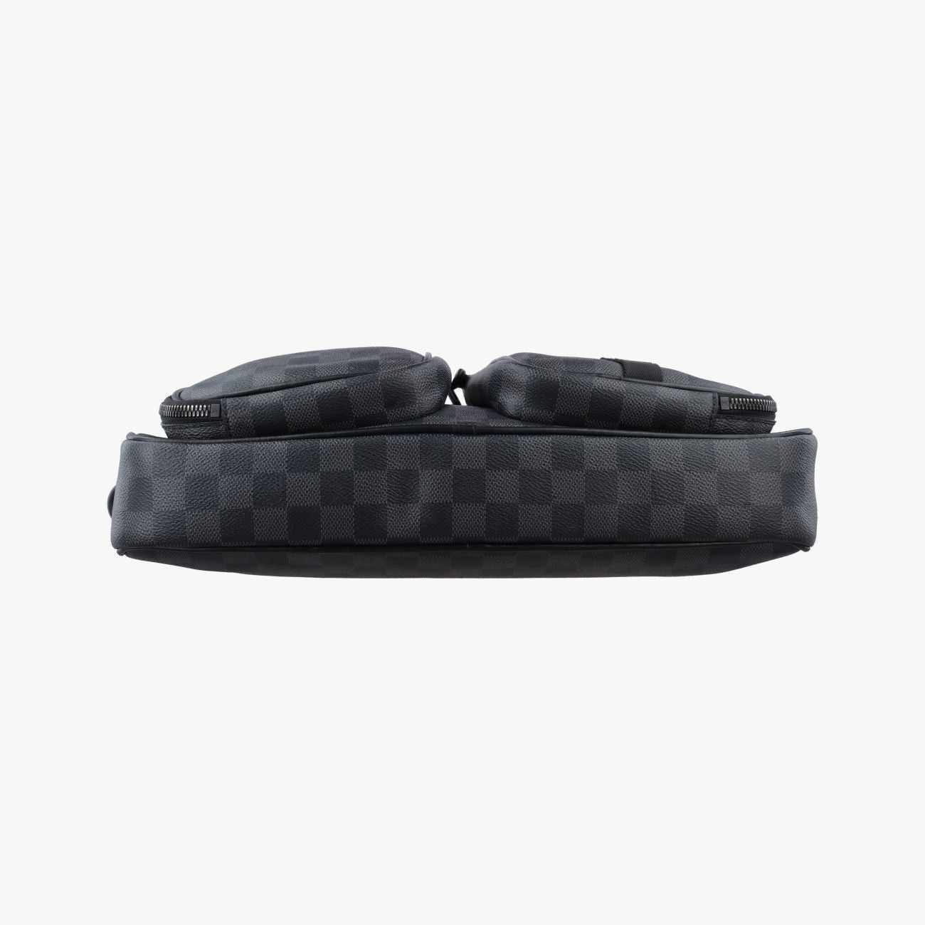 Louis Vuitton Utility Business Black Damier Graphite Tote — view 3
