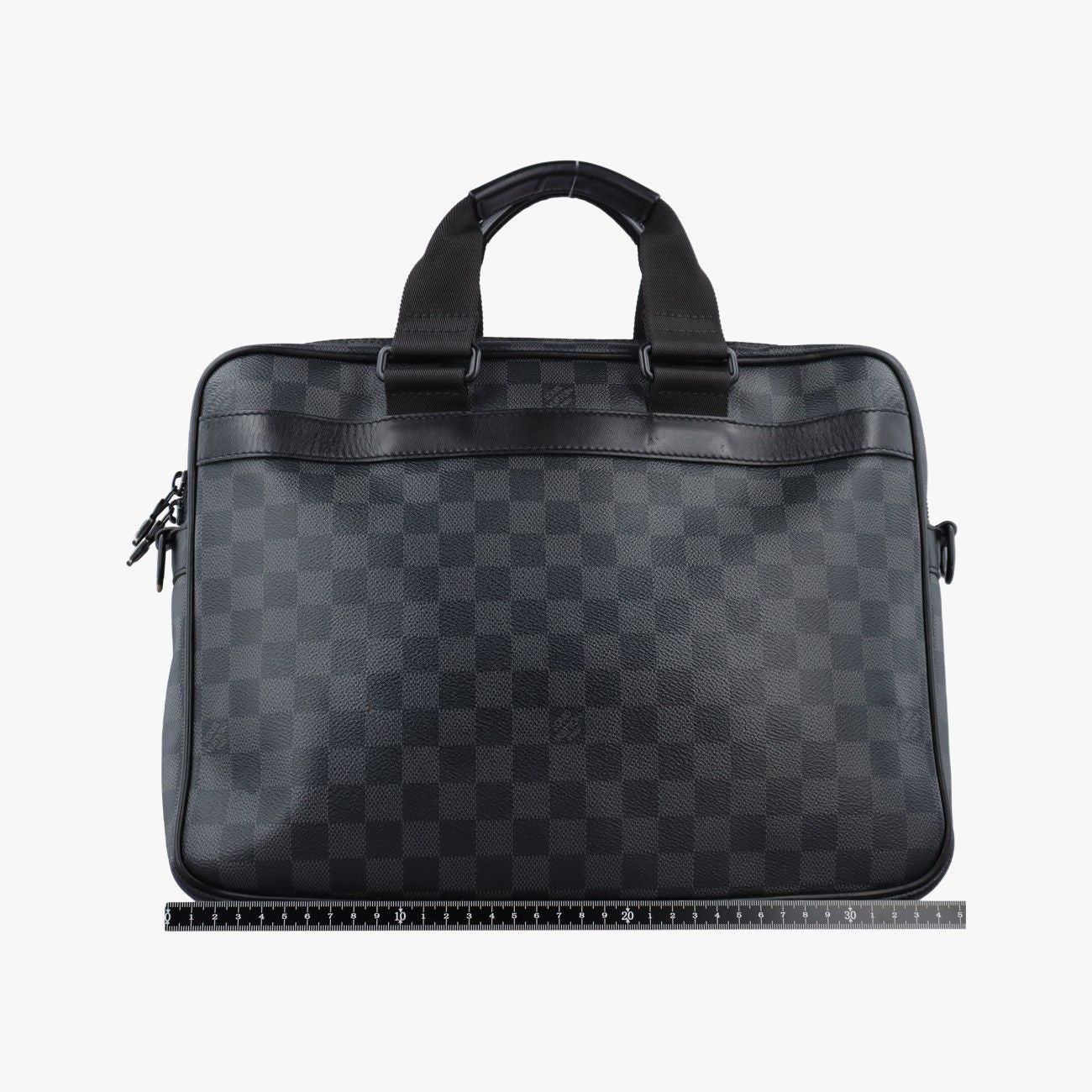 Louis Vuitton Utility Business Black Damier Graphite Tote — view 2
