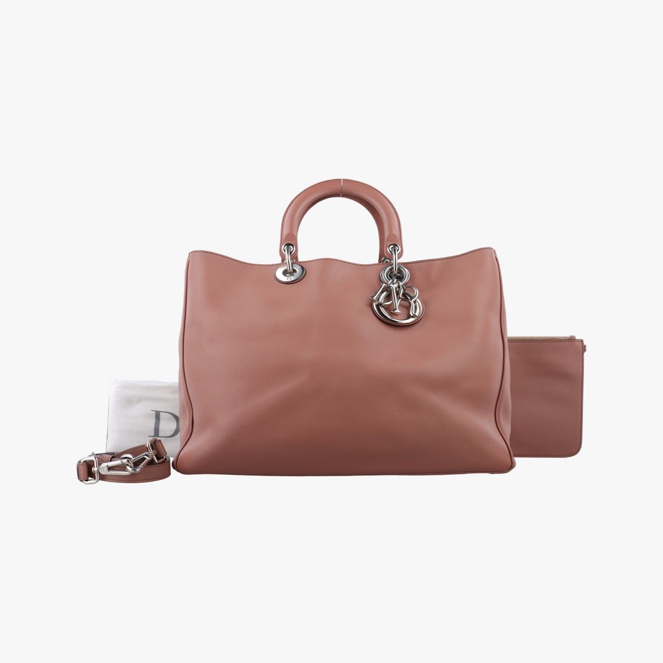 Dior Diorissimo Brown Leather Shoulder