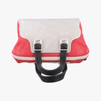 Fendi Chameleon Red Light Gray Black Leather Handbag — view 8