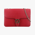Gucci Interlocking Red Leather Shoulder