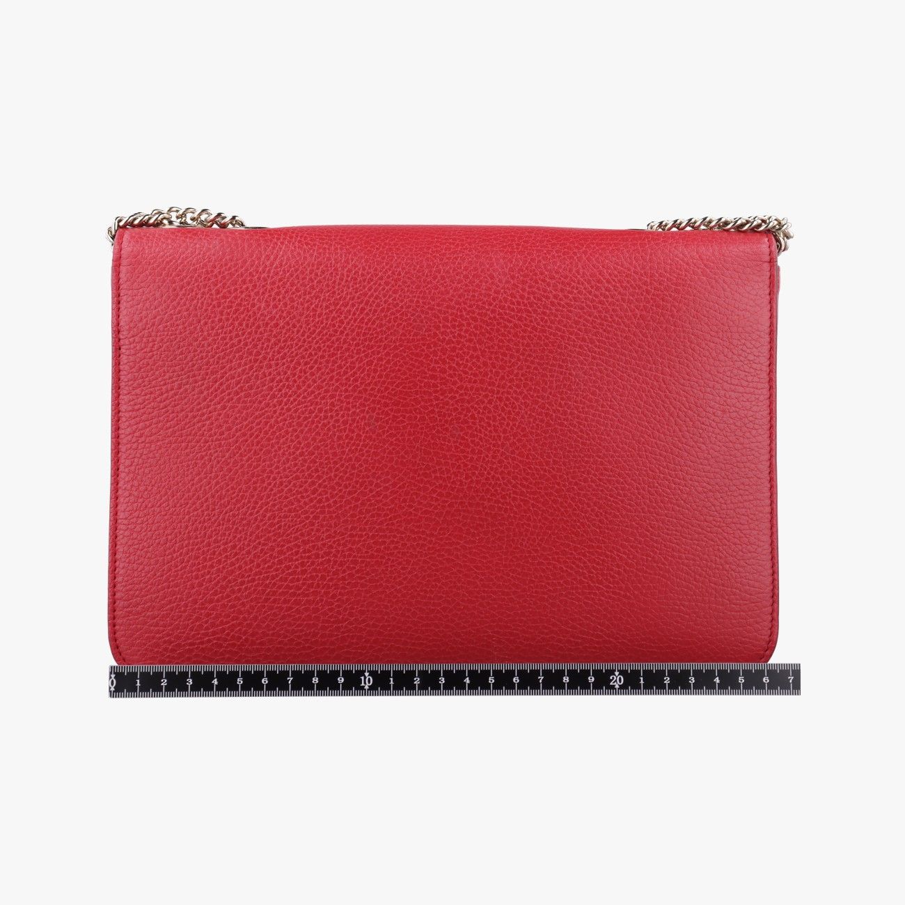 Gucci Interlocking Red Leather Shoulder — view 2