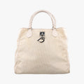 Dior Oblique Beige Nylon Calf Leather Handbag