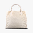 Dior Oblique Beige Nylon Calf Leather Handbag — view 2