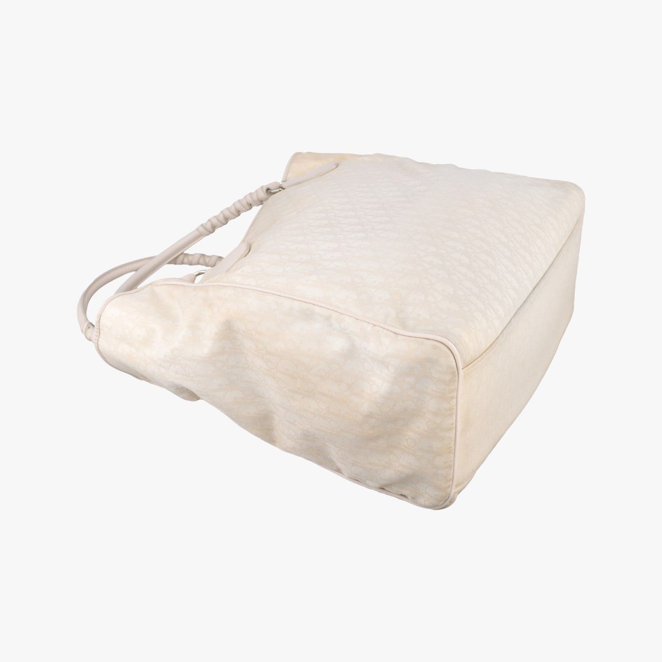 Dior Oblique Beige Nylon Calf Leather Handbag — view 7