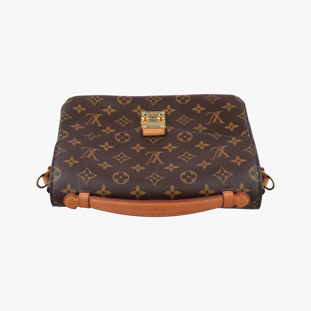 Louis Vuitton Pochette Metis MM Monogram Brown Canvas Handbag — view 8