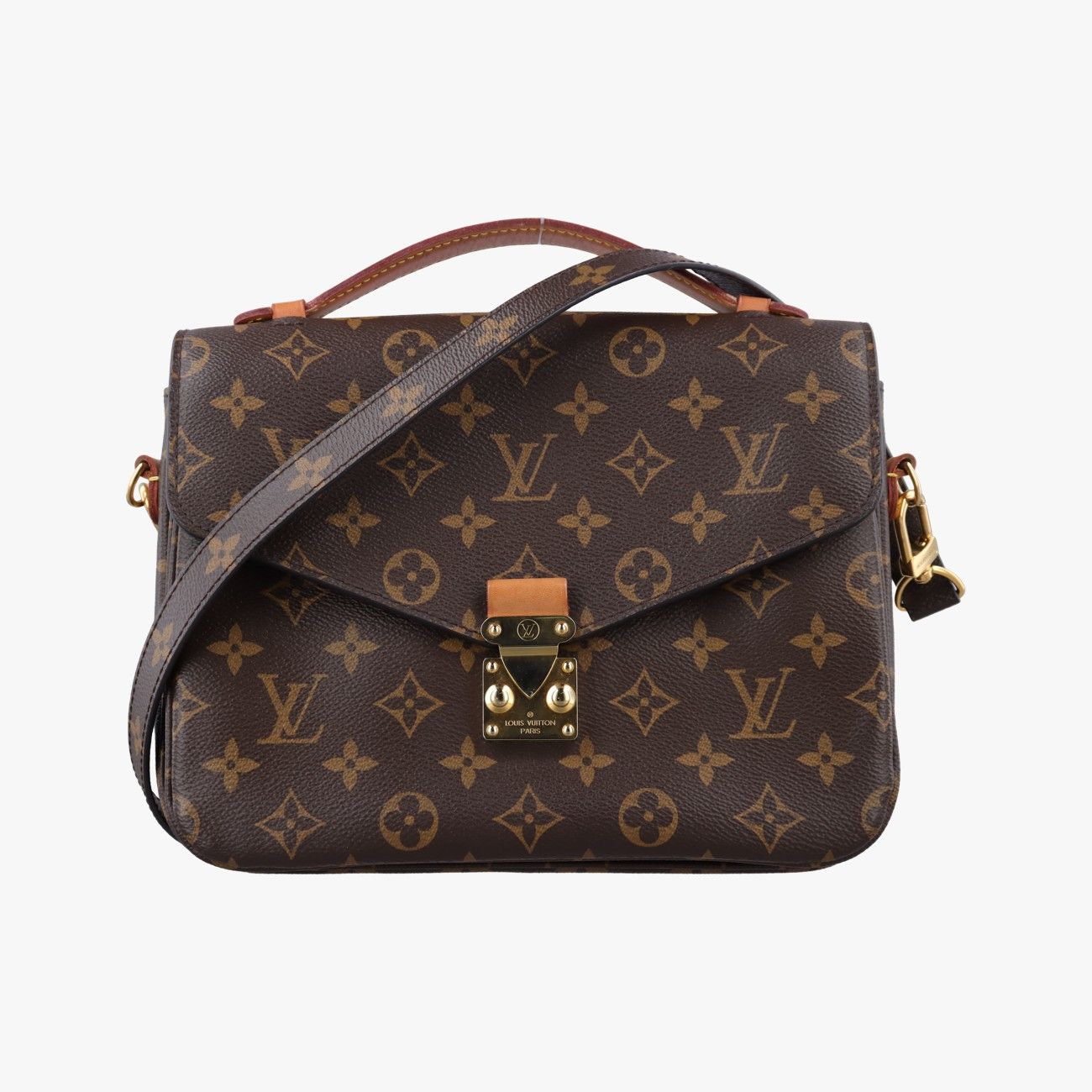 Louis Vuitton Pochette Metis MM Monogram Brown Canvas Handbag