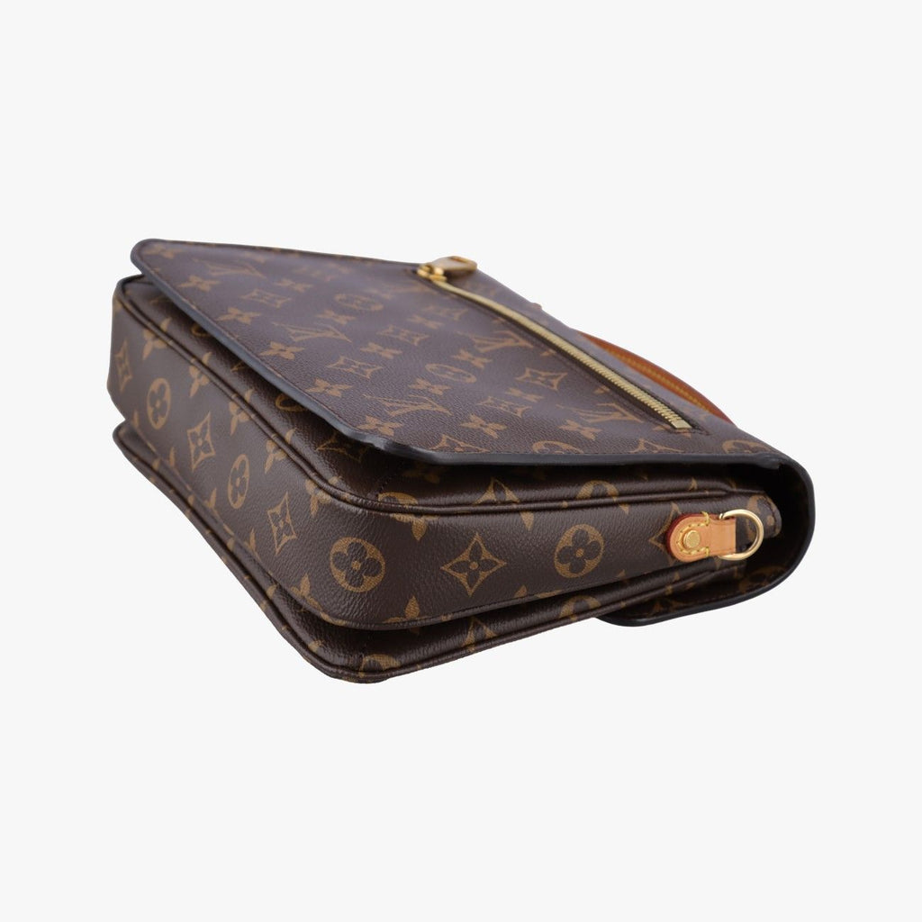 Louis Vuitton Pochette Metis MM Monogram Brown Canvas Handbag — view 6