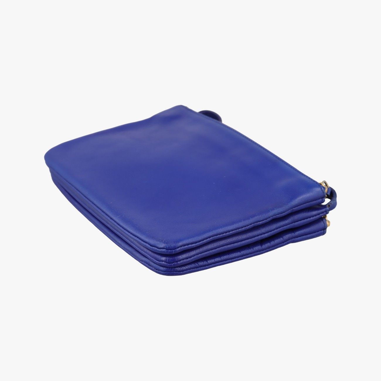 Celine Trio Blue Leather Shoulder — view 6