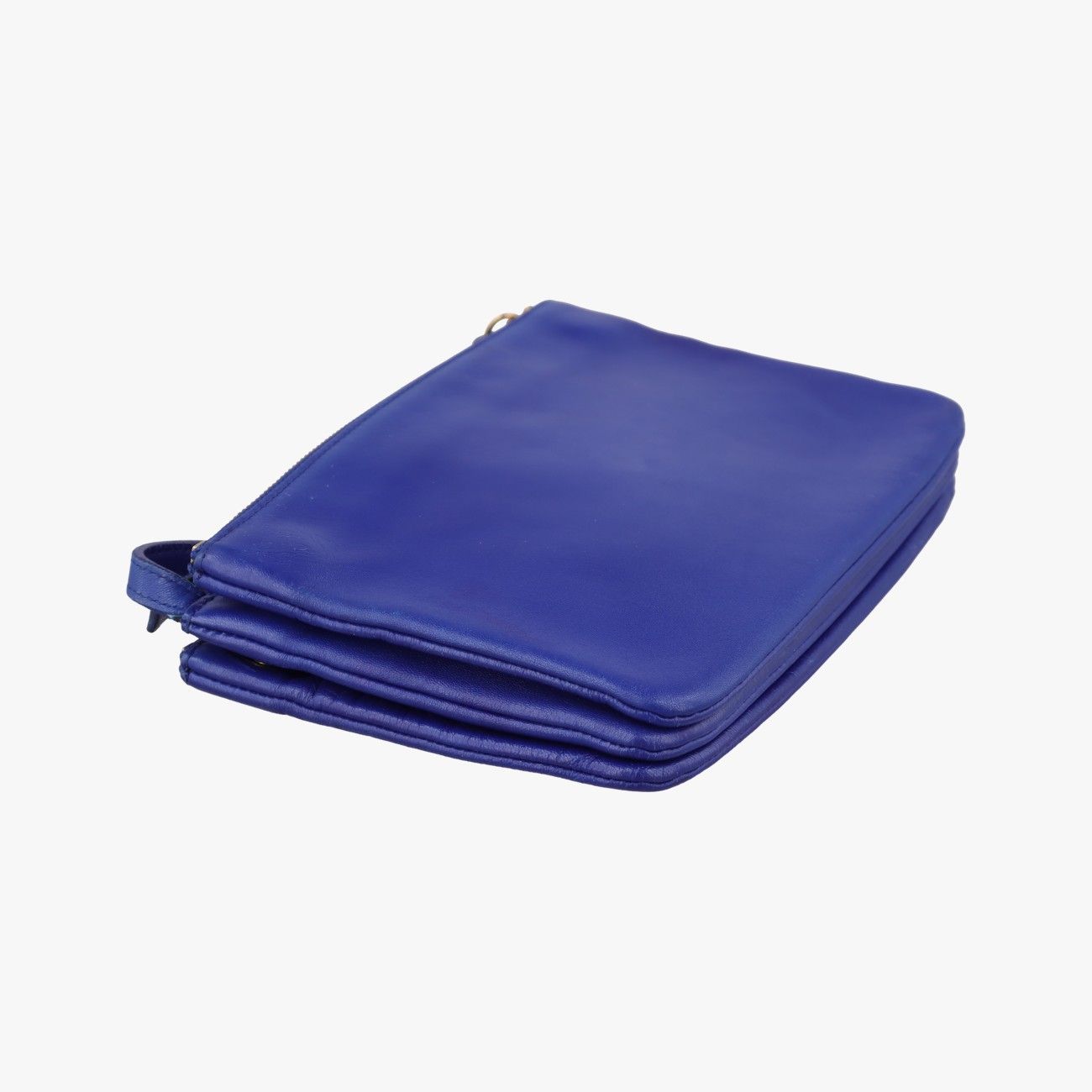 Celine Trio Blue Leather Shoulder — view 7