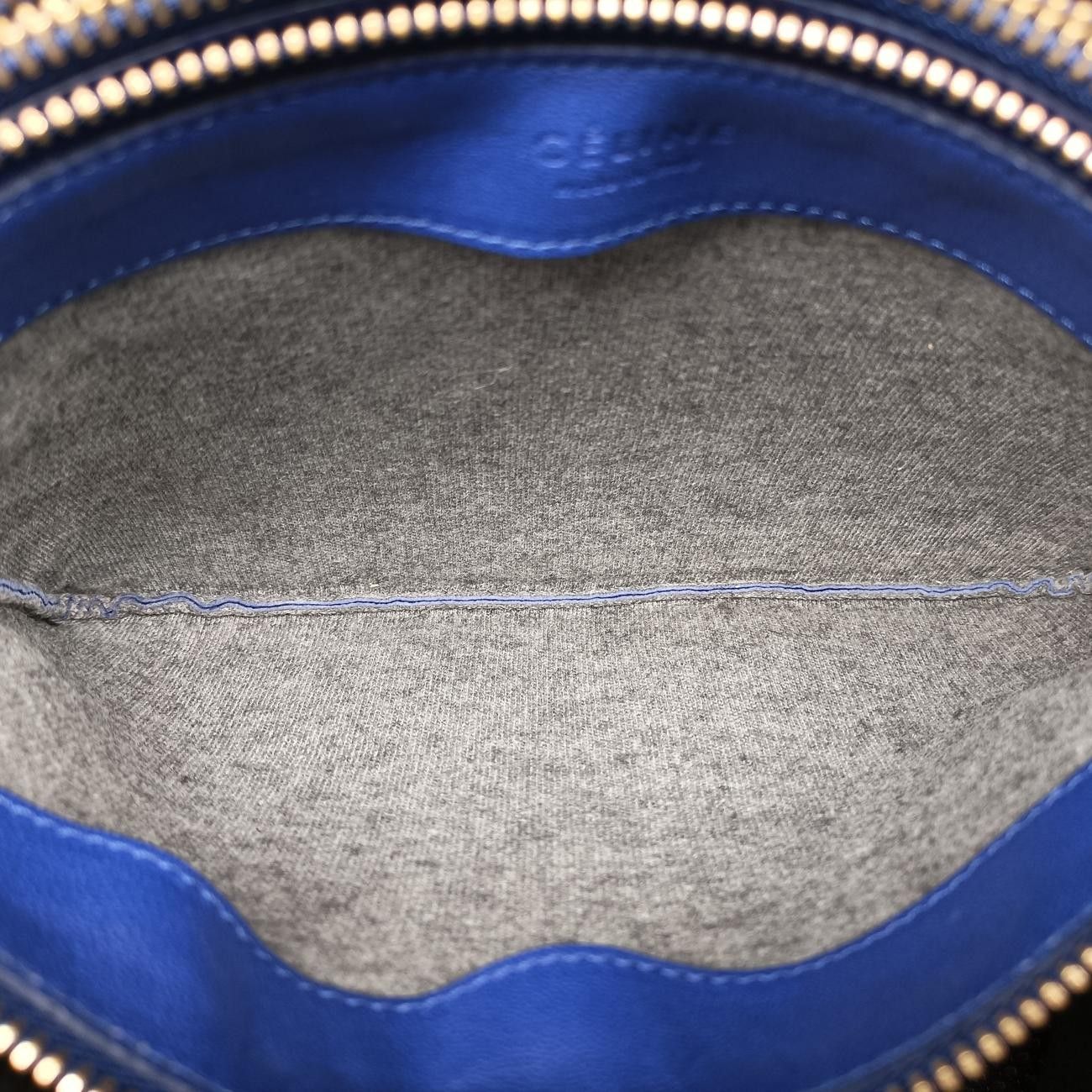 Celine Trio Blue Leather Shoulder — view 9