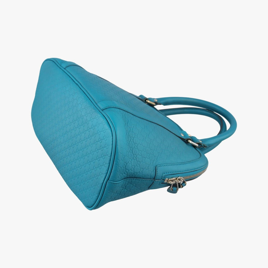 Gucci Micro Guccissima Blue Leather Handbag — view 6