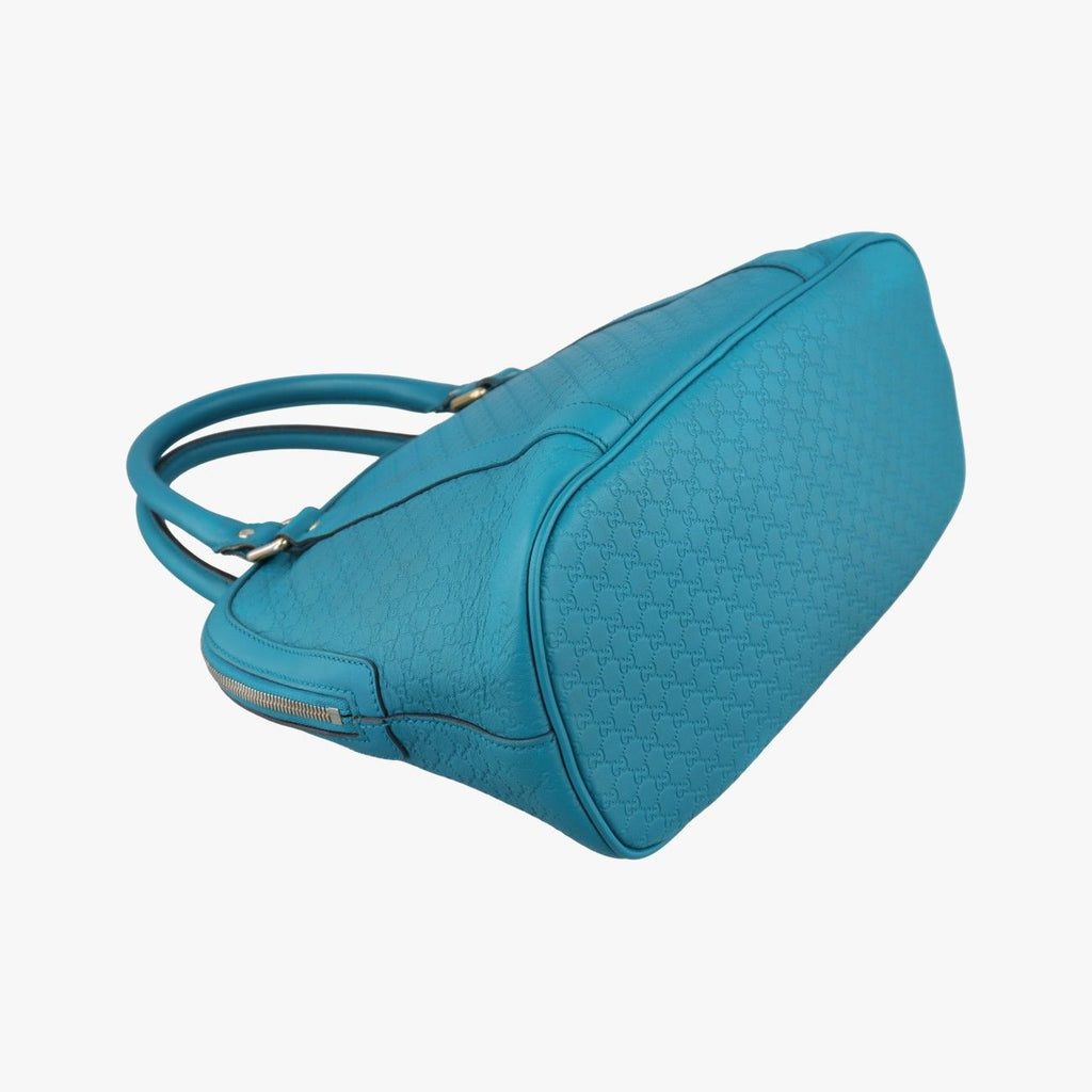 Gucci Micro Guccissima Blue Leather Handbag — view 7