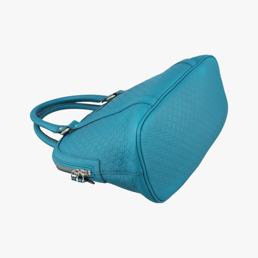Gucci Micro Guccissima Blue Leather Handbag — view 5
