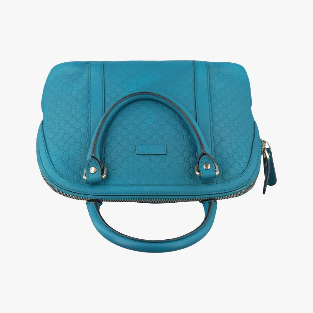 Gucci Micro Guccissima Blue Leather Handbag — view 8