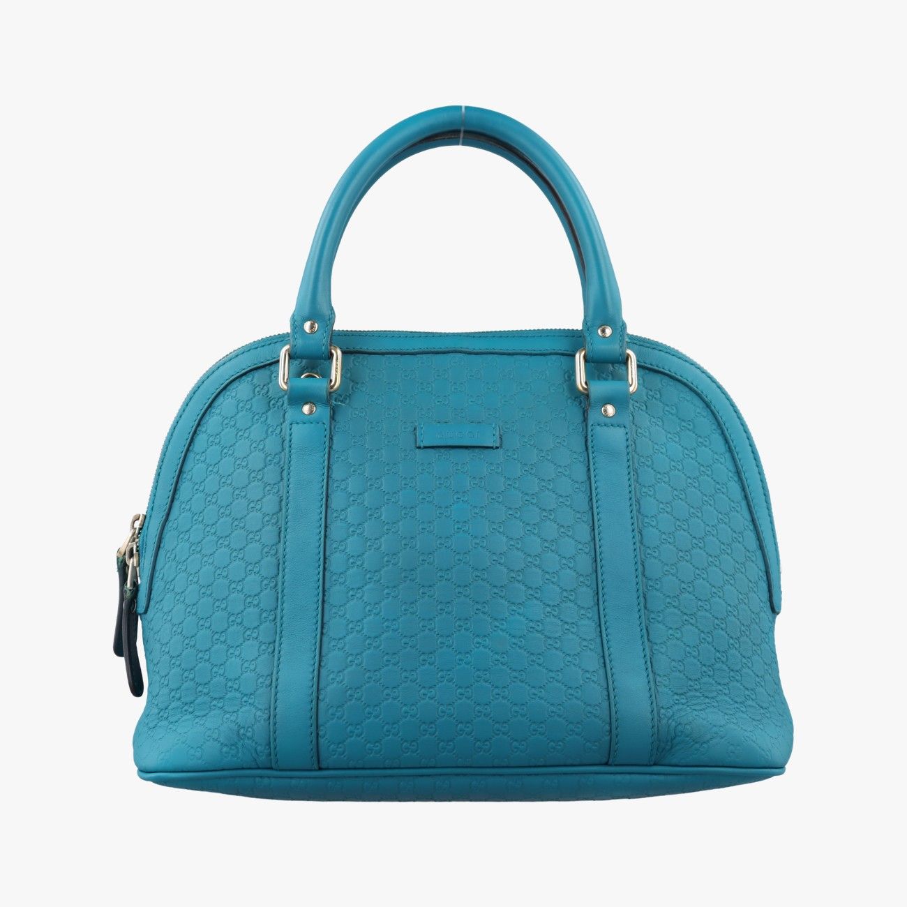 Gucci Micro Guccissima Blue Leather Handbag