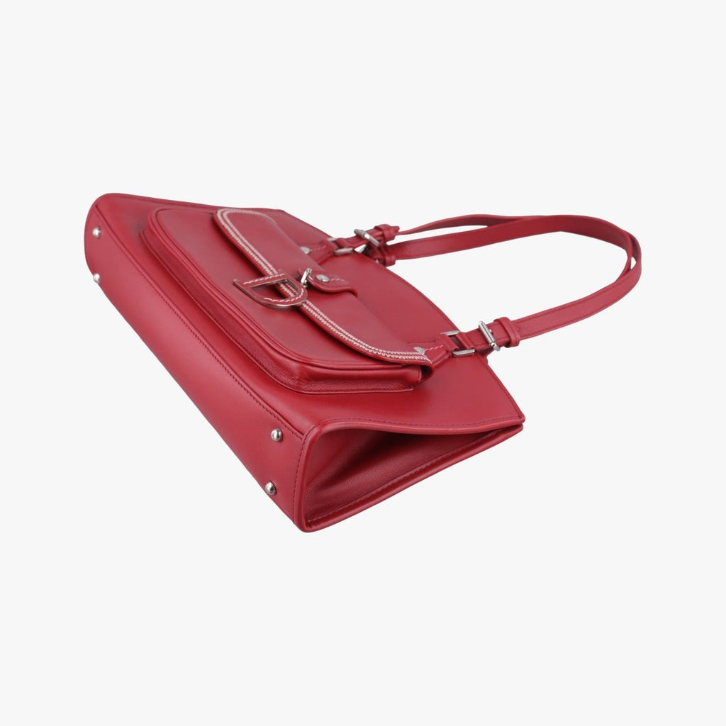 Dior D Charm Red Leather Handbag — view 4