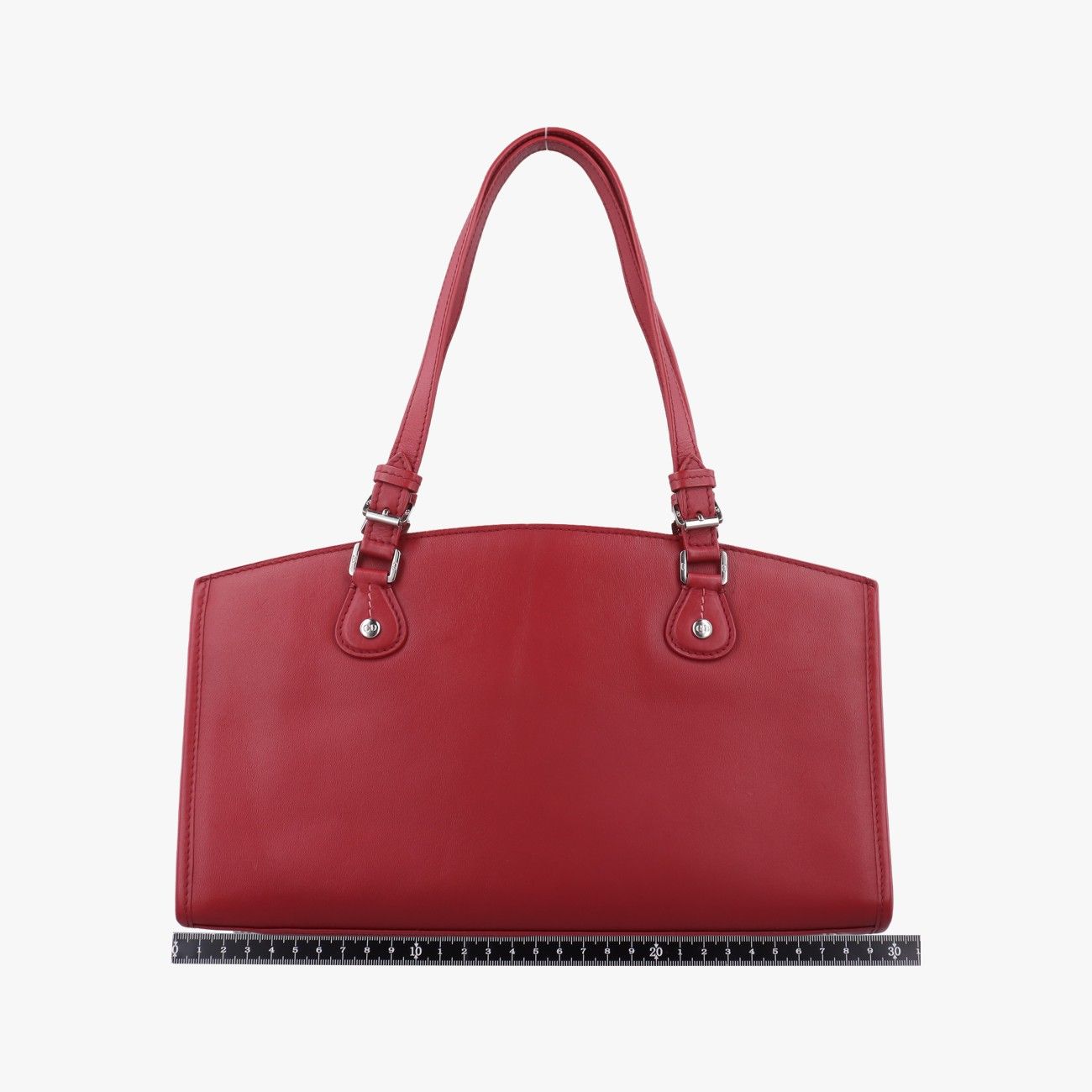 Dior D Charm Red Leather Handbag — view 2