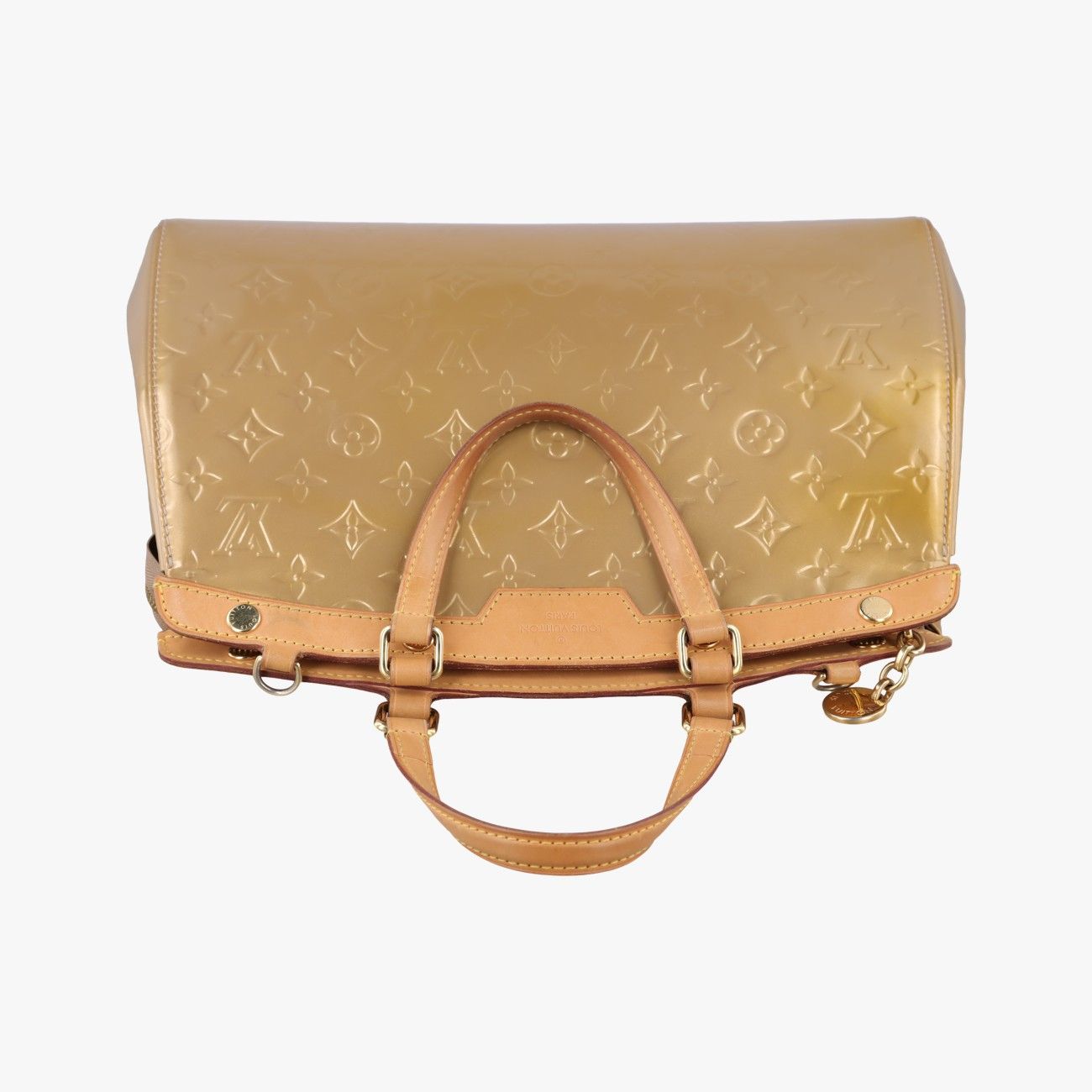 Louis Vuitton Blair MM Beige Poudre Vernis Shoulder — view 8