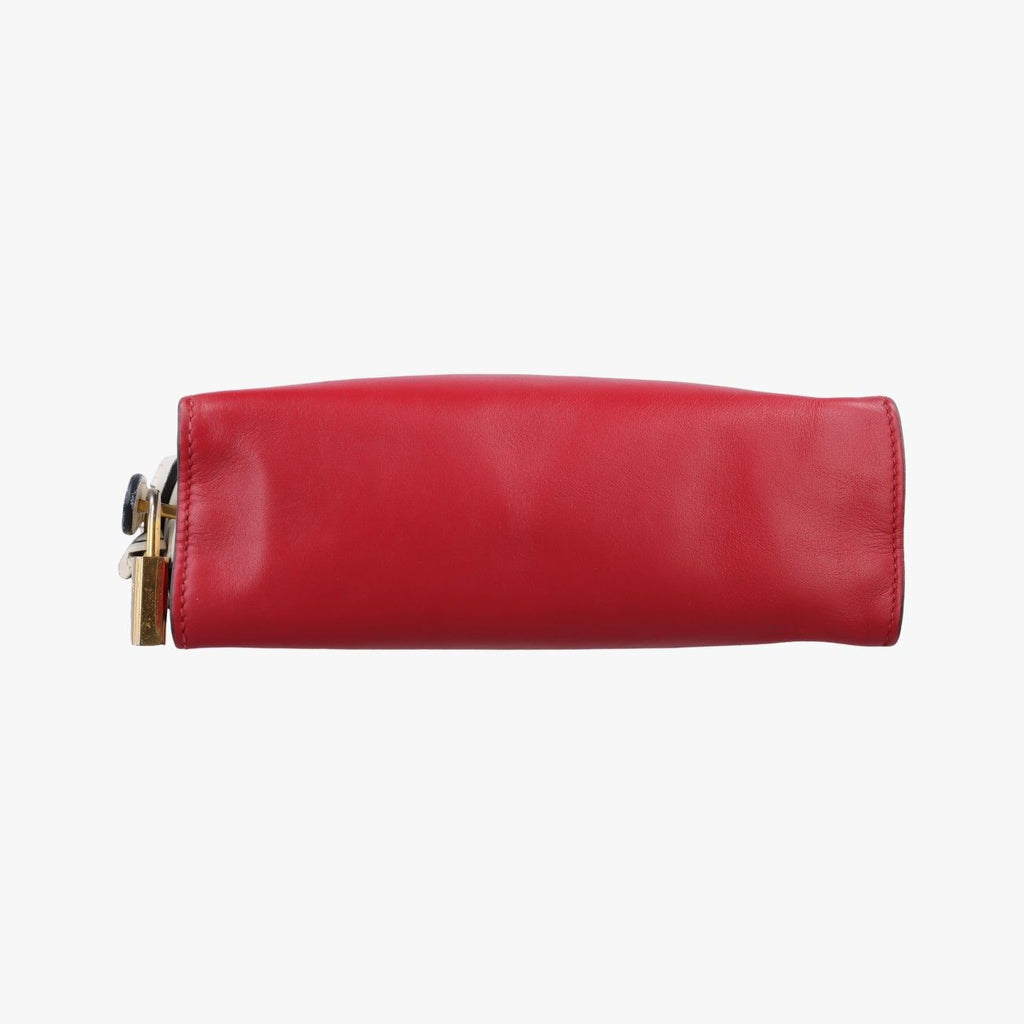Prada Lip Print Esplanade Red White Leather Shoulder — view 3