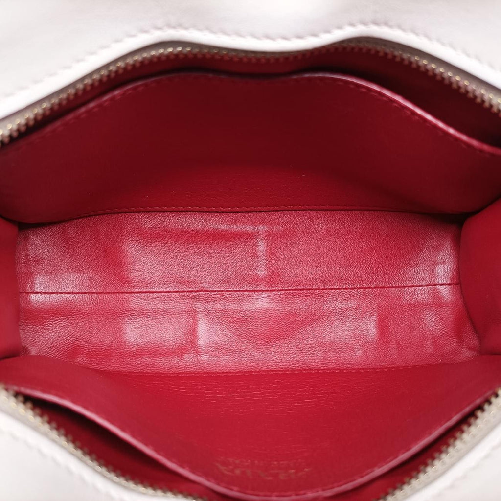 Prada Lip Print Esplanade Red White Leather Shoulder — view 9