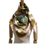 Hermes Carre 90 Poste Et Cavalerie Saber Decoration Scarf — view 4