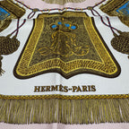 Hermes Carre 90 Poste Et Cavalerie Saber Decoration Scarf — view 5