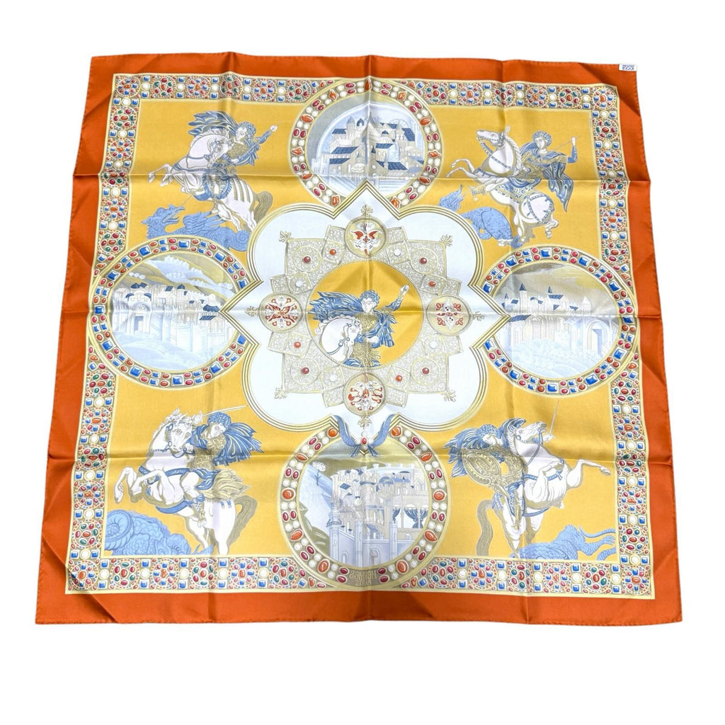 Hermes Carre 90 Victory of the Knights of Justice Scarf Silk — view 2