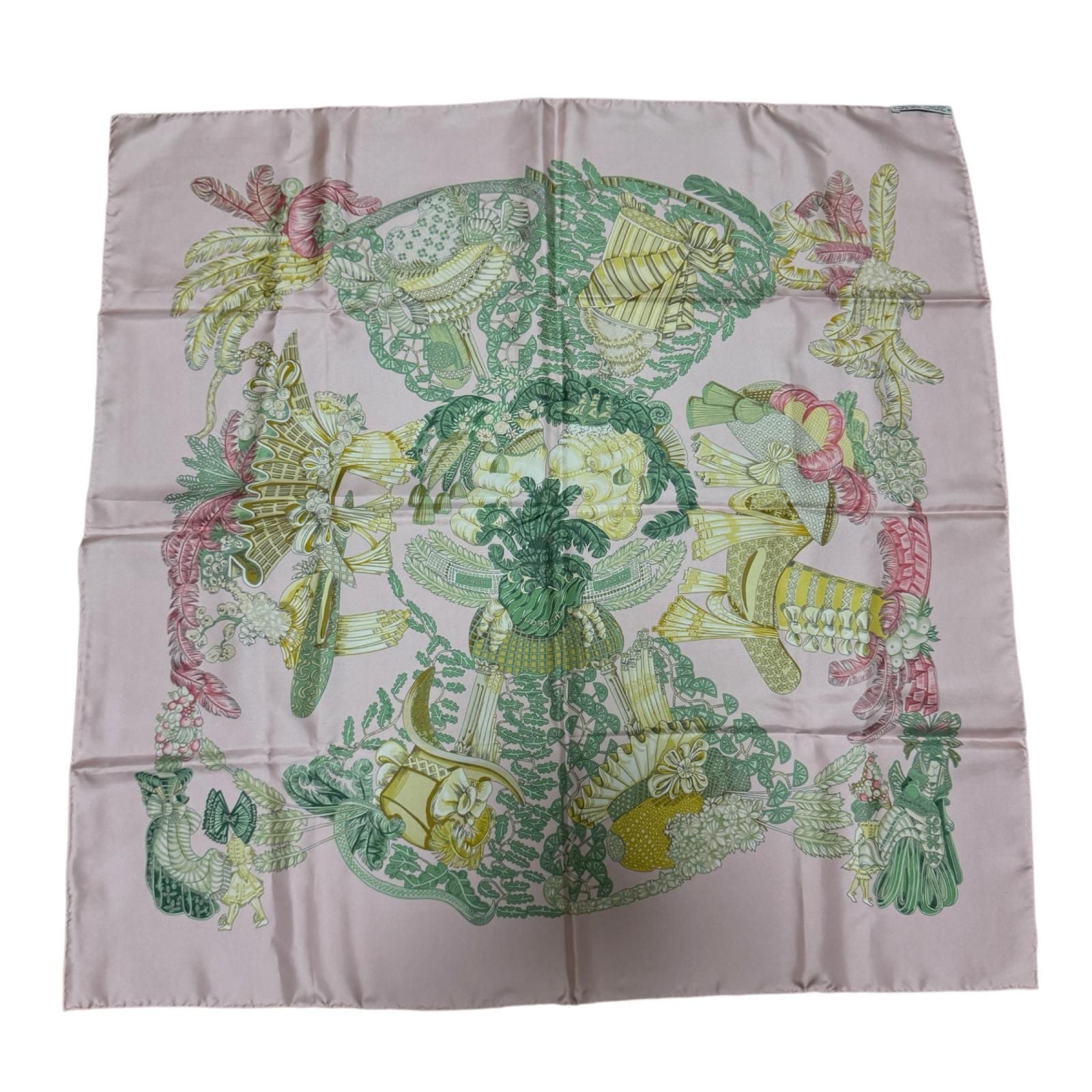 Hermes Carre 90 Chapeau Hat Scarf Silk — view 2