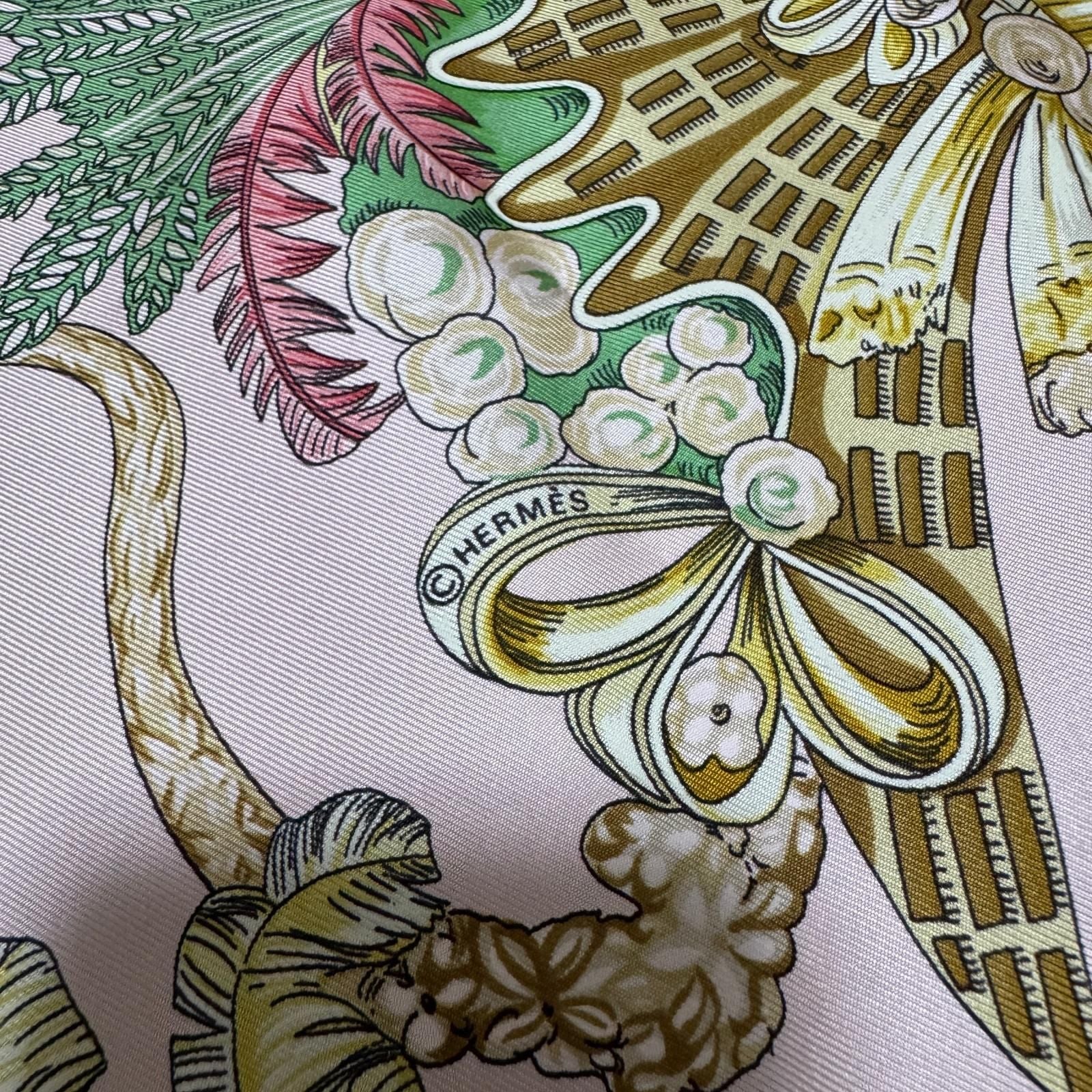 Hermes Carre 90 Chapeau Hat Scarf Silk — view 4