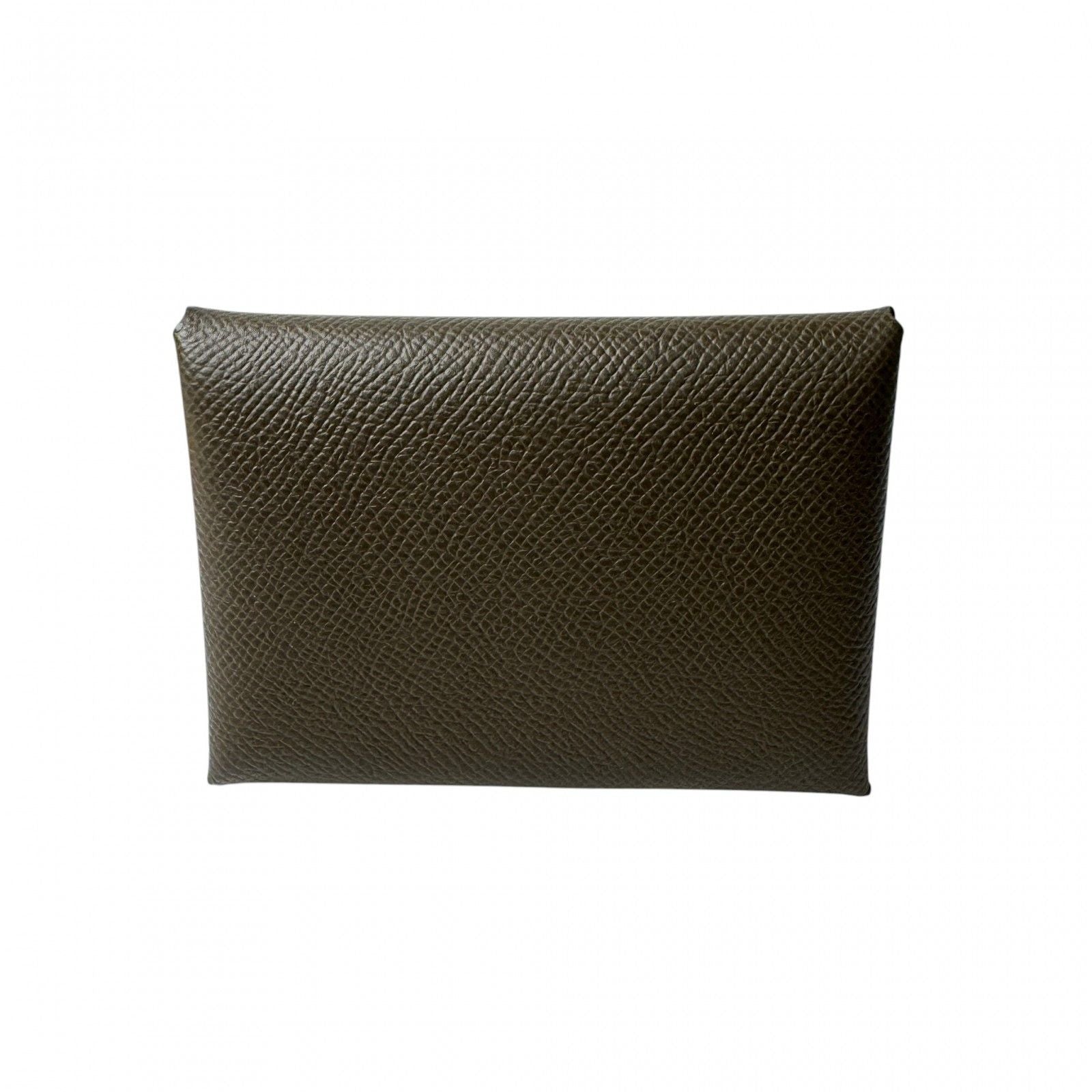 Hermes Calvi Duo Coin Case Vert Roden Epsom