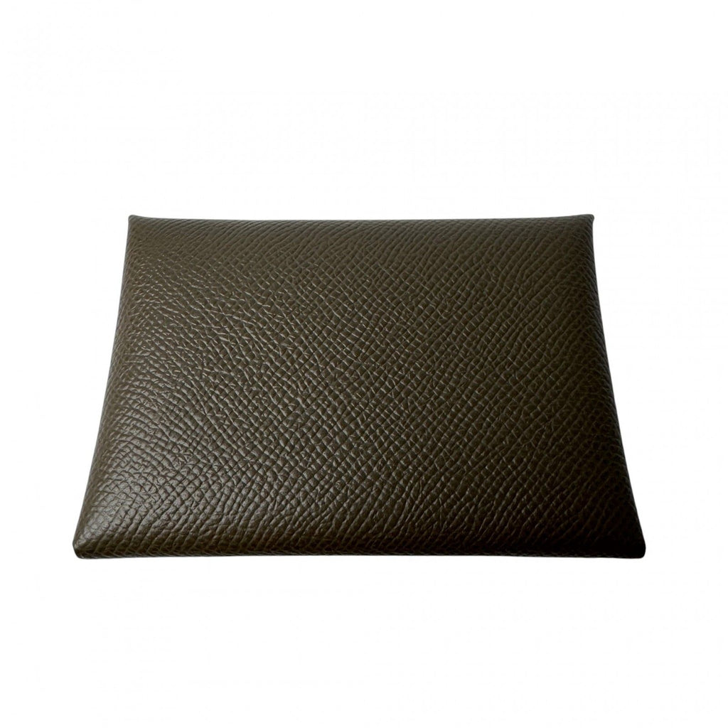 Hermes Calvi Duo Coin Case Vert Roden Epsom — view 2