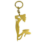 Saint Laurent Pink Panthere Key Holder Key Ring Charm Tiger Yellow Gold Daily — view 4