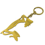 Saint Laurent Pink Panthere Key Holder Key Ring Charm Tiger Yellow Gold Daily — view 6