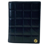 Chanel Chocobar Card Case CC Logo Slide Type Lambskin Black High Quality Daily