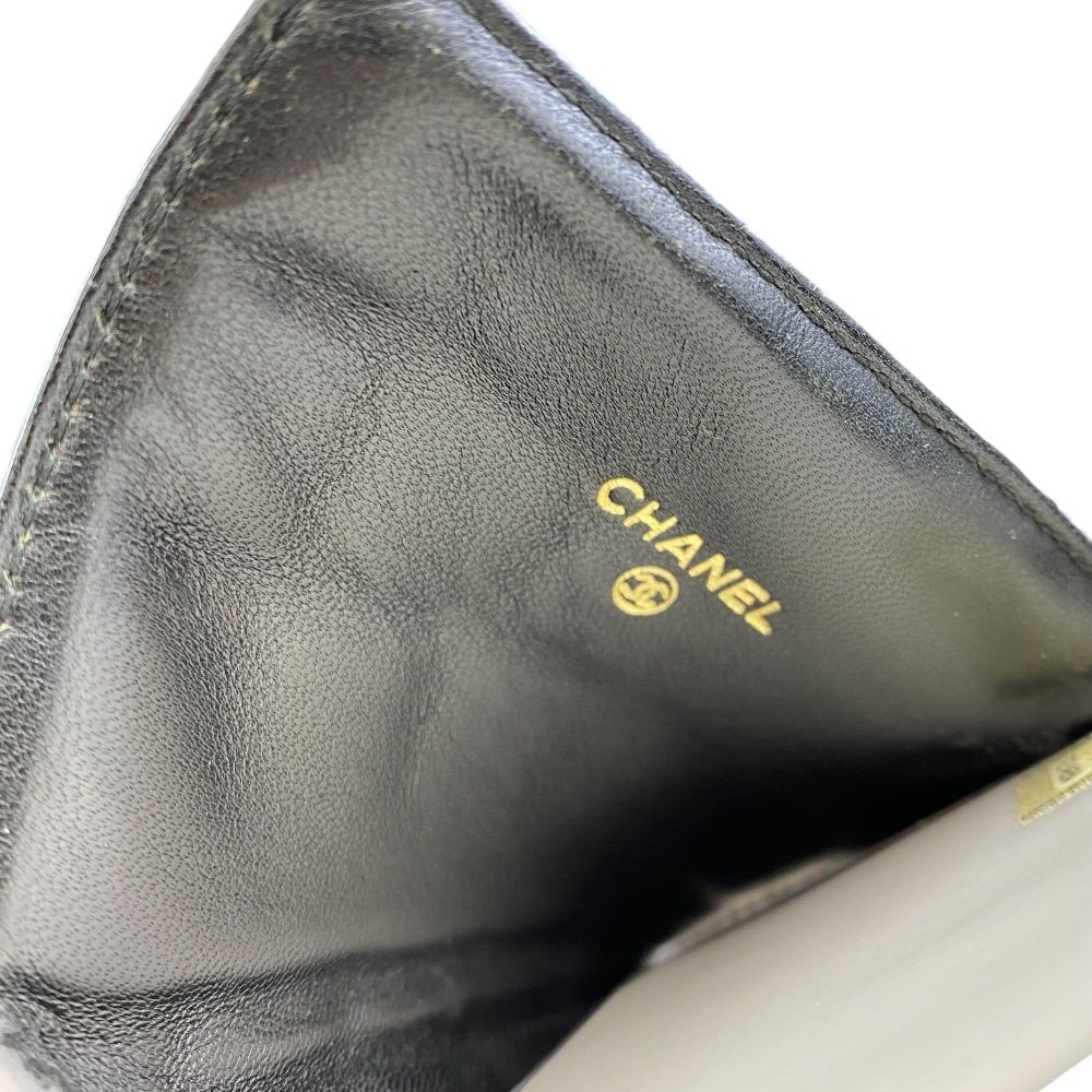Chanel Chocobar Card Case CC Logo Slide Type Lambskin Black High Quality Daily — view 7