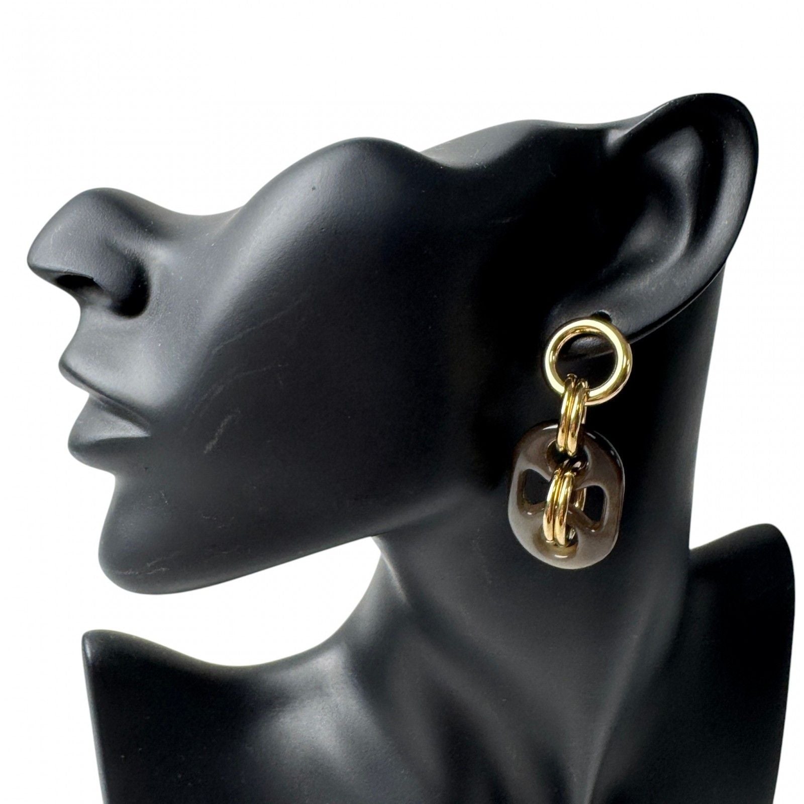 Hermes Earrings PM Buffalo Horn — view 3