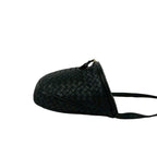 Bottega Veneta Intrecciato Leather Tassel Shoulder Bag Pochette Black — view 6
