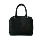Louis Vuitton Pont Neuf Epi Leather Round Zip Mini Boston Bag Noir — view 3