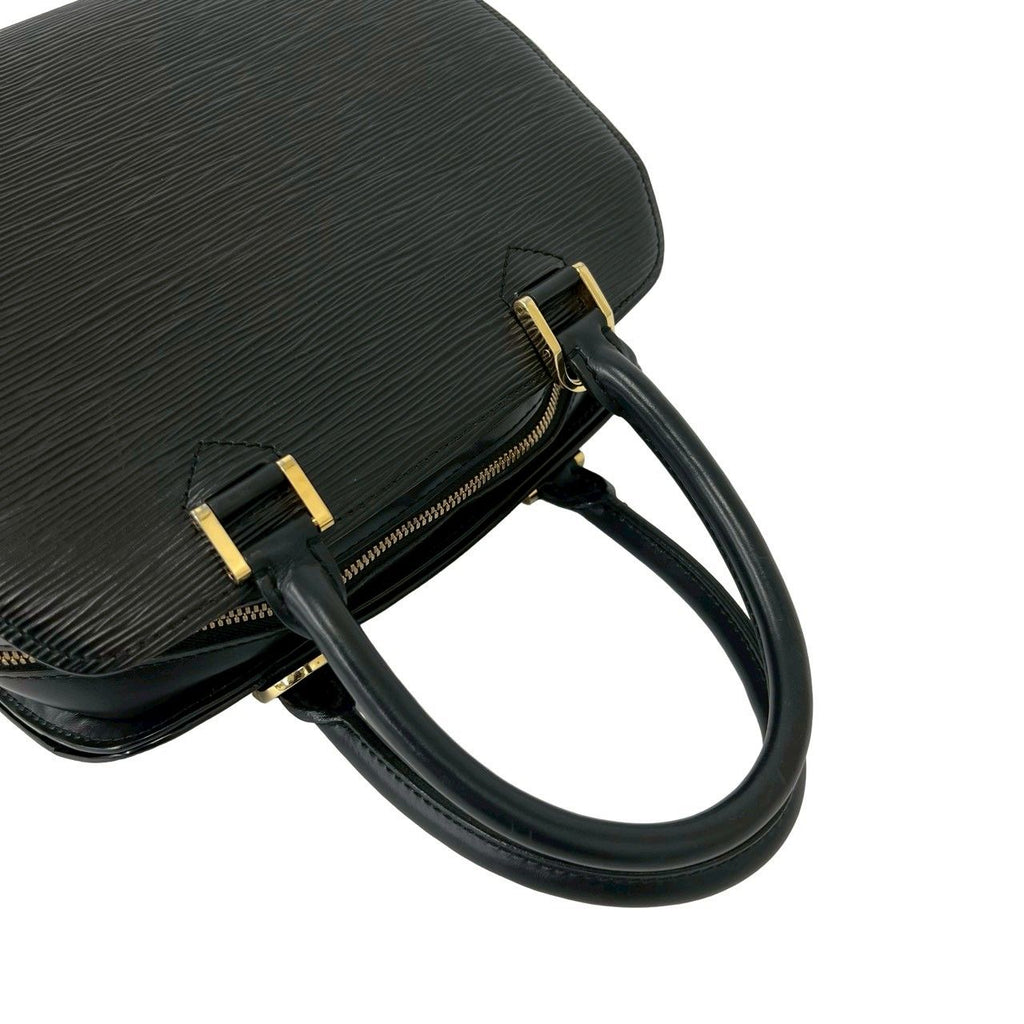 Louis Vuitton Pont Neuf Epi Leather Round Zip Mini Boston Bag Noir — view 4
