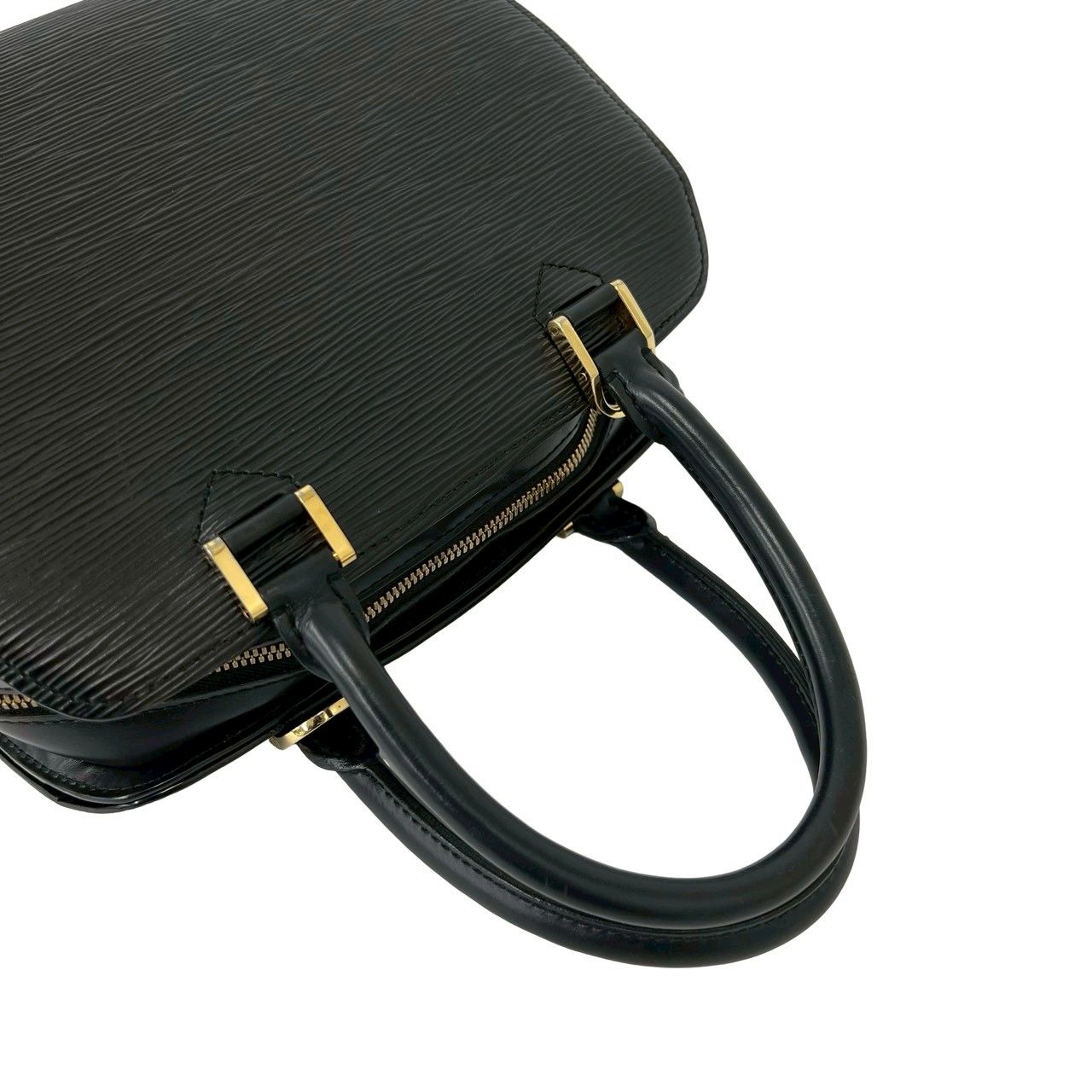 Louis Vuitton Pont Neuf Epi Leather Round Zip Mini Boston Bag Noir — view 4