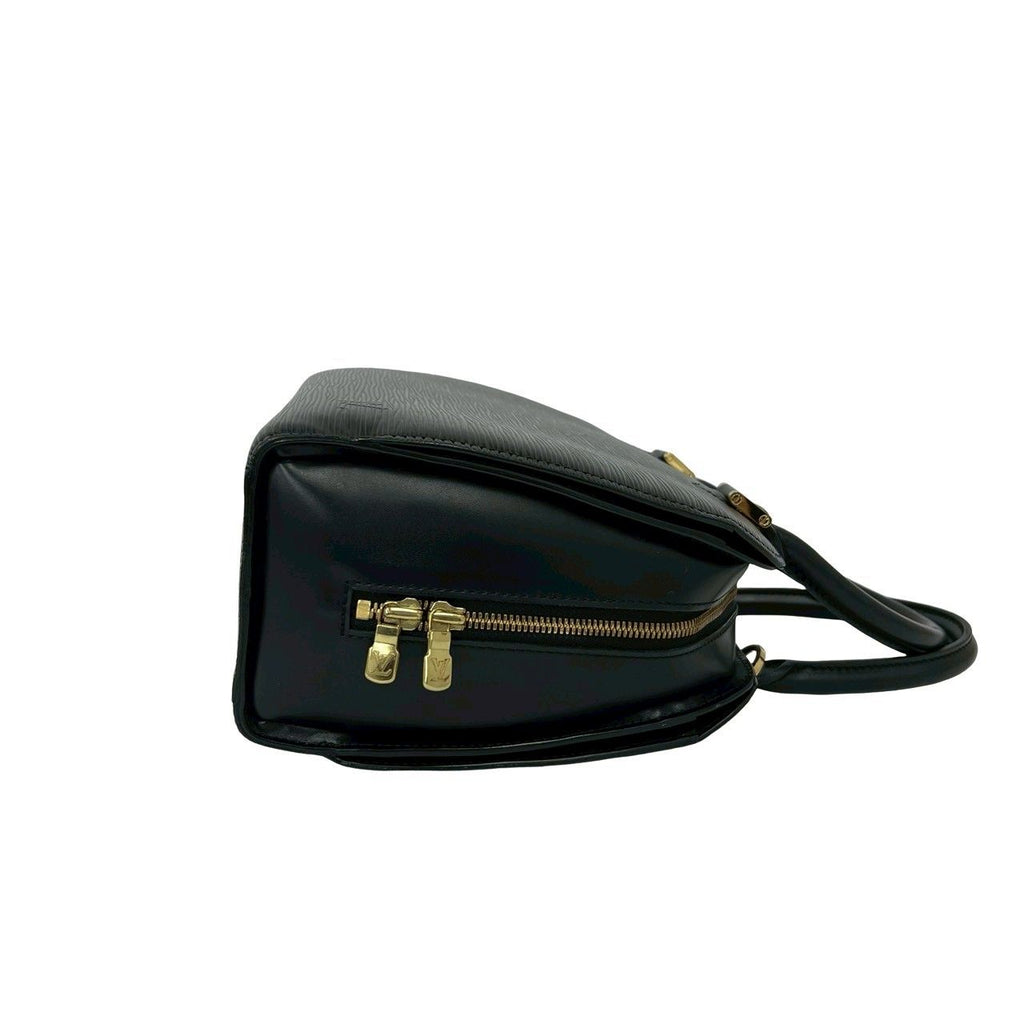 Louis Vuitton Pont Neuf Epi Leather Round Zip Mini Boston Bag Noir — view 6