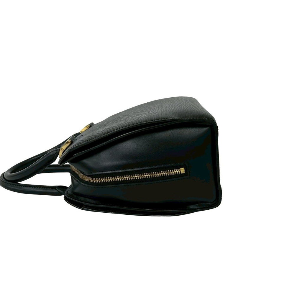 Louis Vuitton Pont Neuf Epi Leather Round Zip Mini Boston Bag Noir — view 5