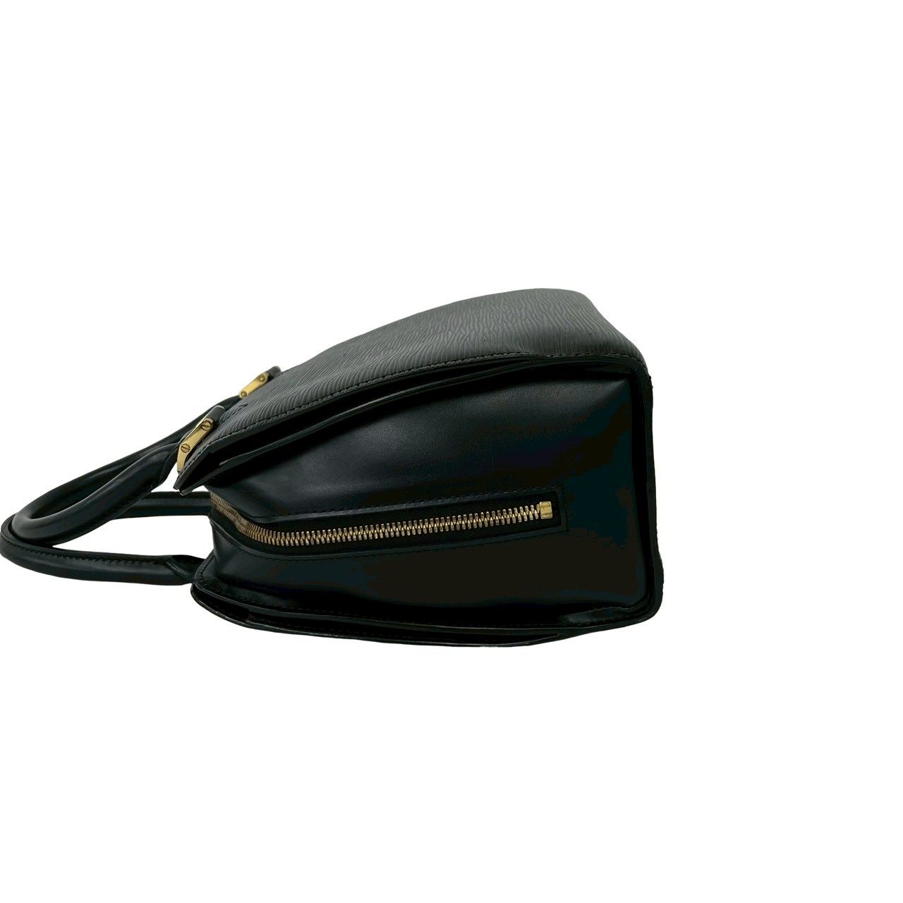 Louis Vuitton Pont Neuf Epi Leather Round Zip Mini Boston Bag Noir — view 5