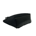 Prada Tessuto Nylon Leather Tote Shoulder Bag Black — view 7