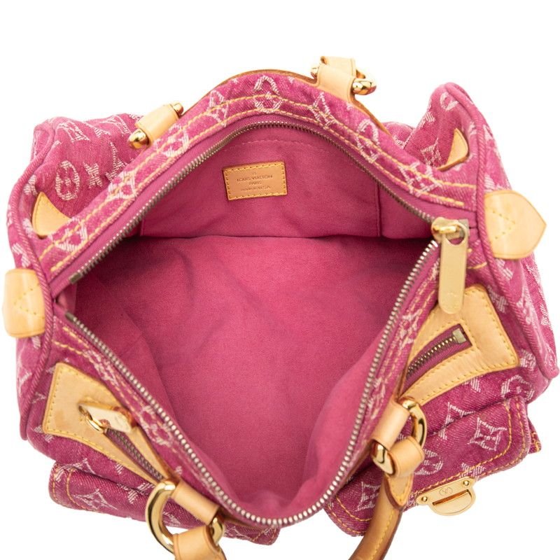 Louis Vuitton Monogram Denim Neo Speedy Handbag Pink