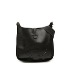 Hermes Evelyne 1 GM Crossbody Shoulder Bag Black Togo