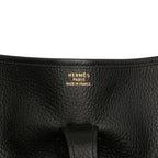 Hermes Evelyne 1 GM Crossbody Shoulder Bag Black Togo