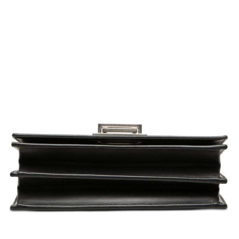 Saint Laurent Crossbody Chain Shoulder Bag Black Leather